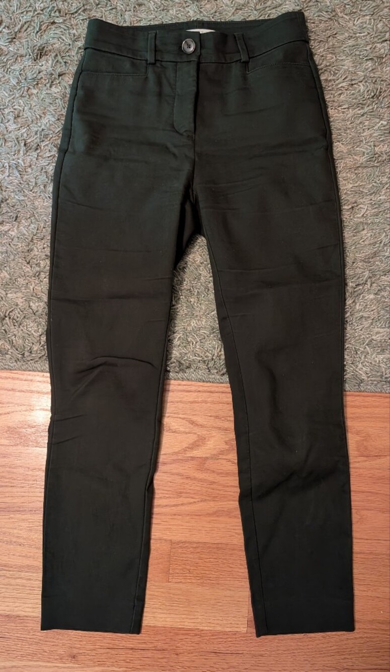 Green LOFT Dress Pants - 00P Curvy